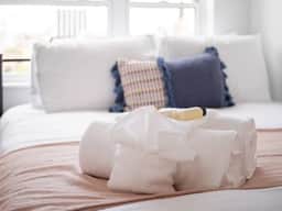 Shades of Blue Elegant Suite l Free Parking + Gym