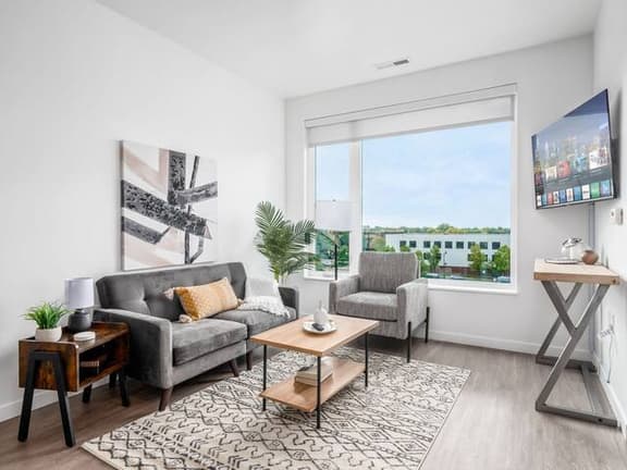 Luxury Gray & Gold Executive Suite in Heart